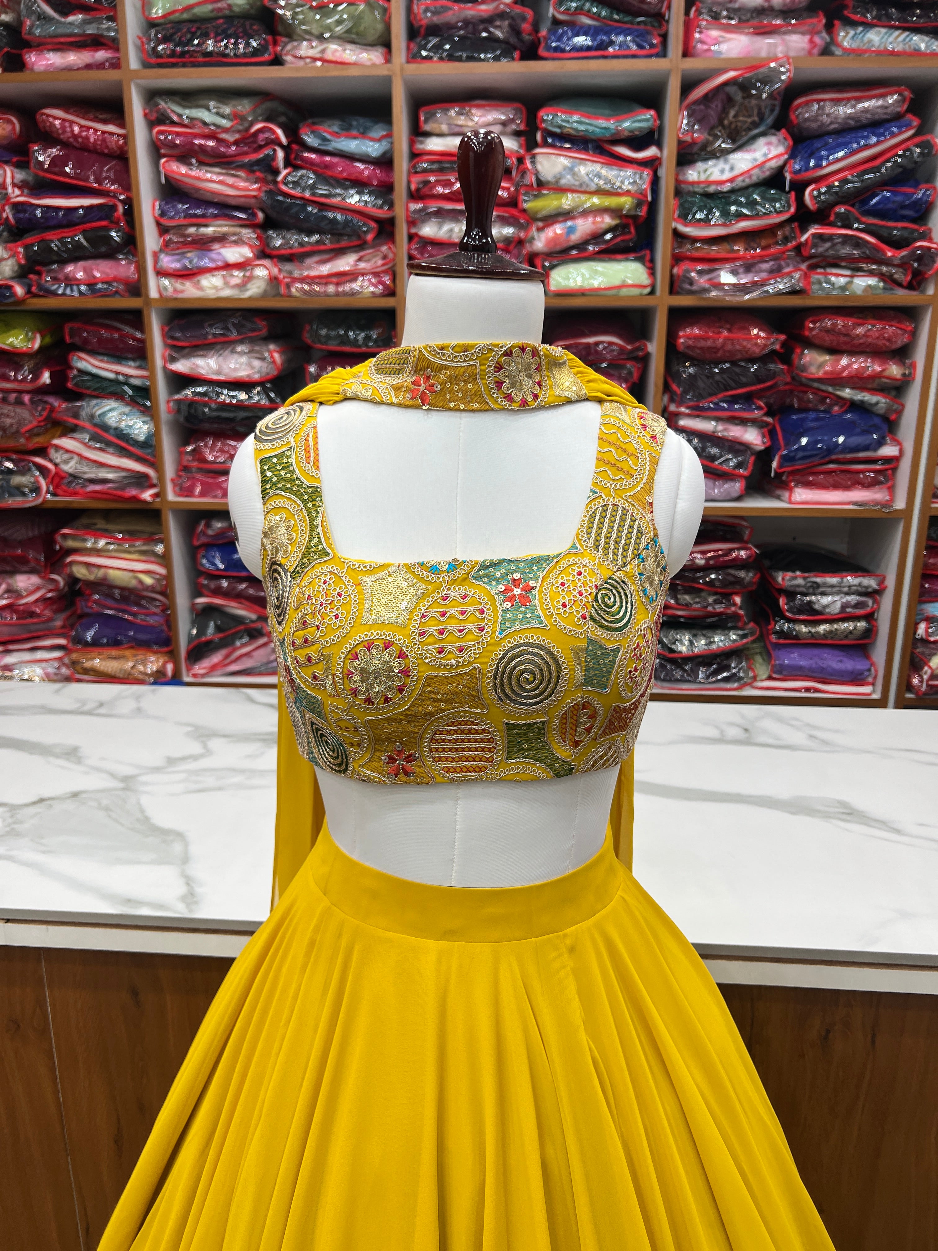 Yellow Color Ready To Wear Designer Lehenga Choli