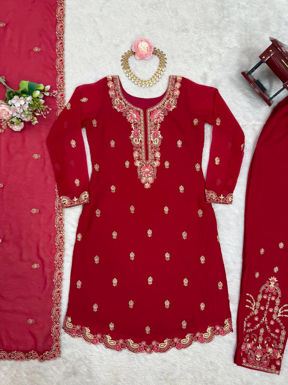 Buy Mustered Color Party Wear Designer Anarkali Suit