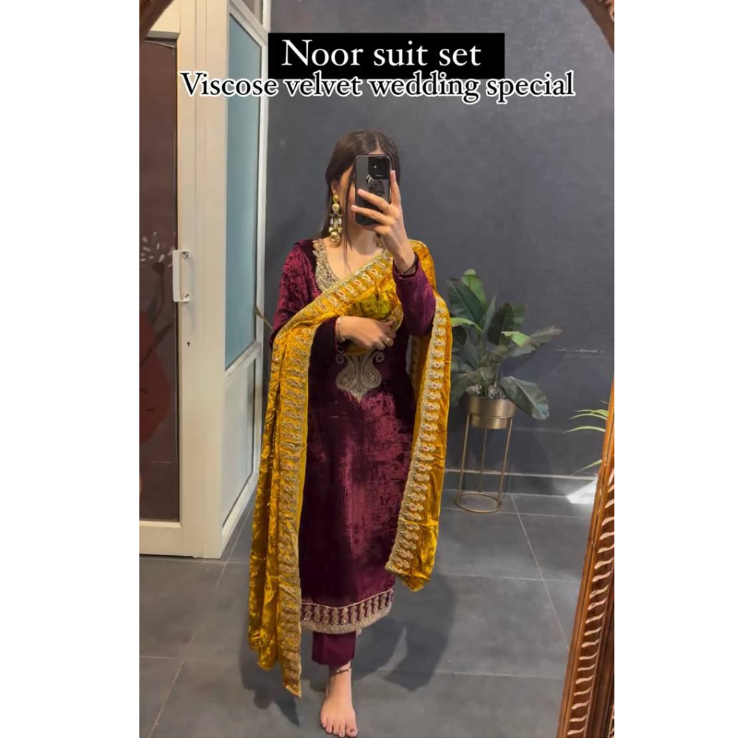 Trending Party Wear Look Dress And Pant & Dupatta Set