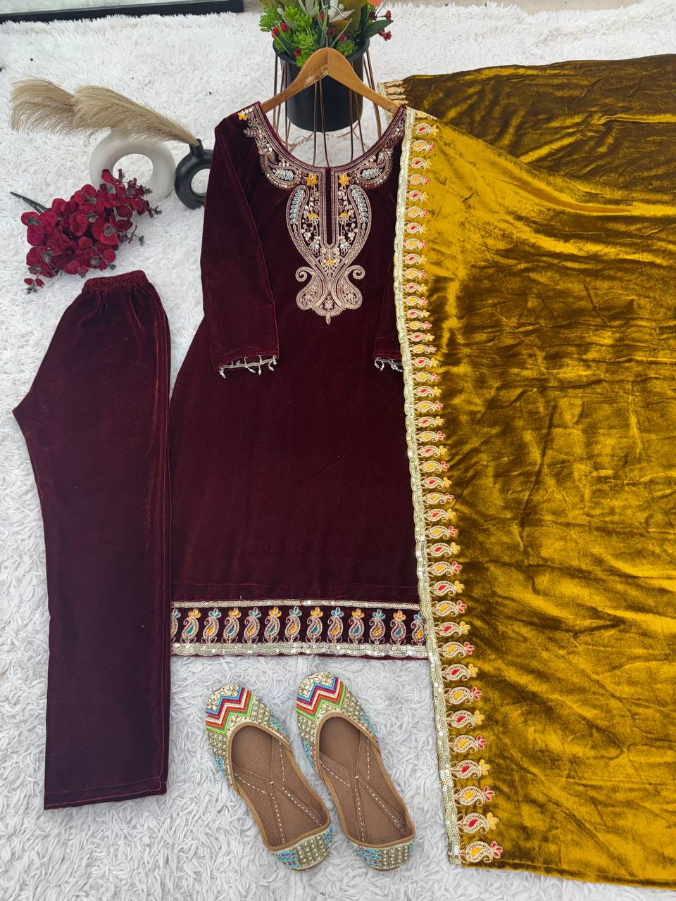 Trending Party Wear Look Dress And Pant & Dupatta Set