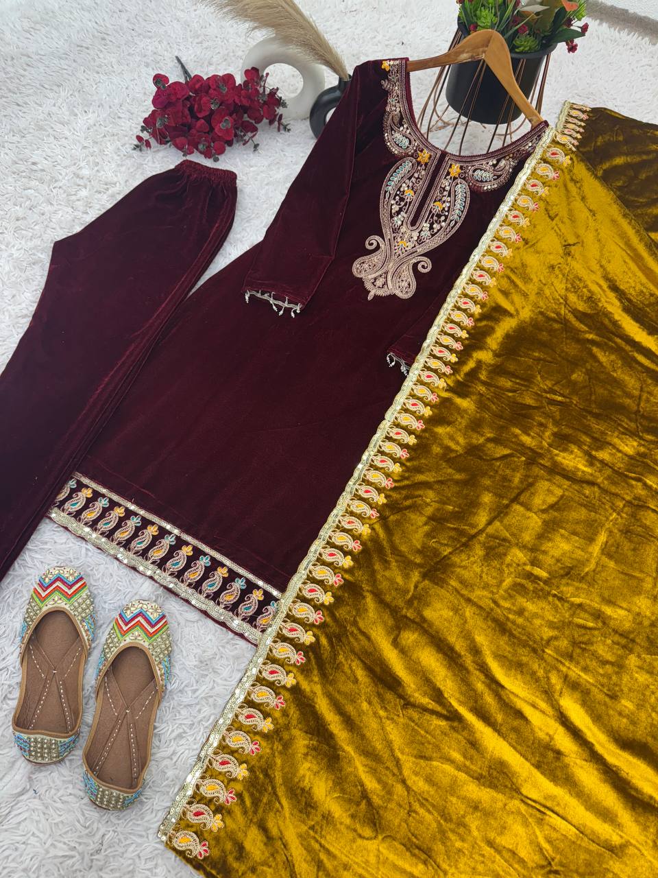 Trending Party Wear Look Dress And Pant & Dupatta Set